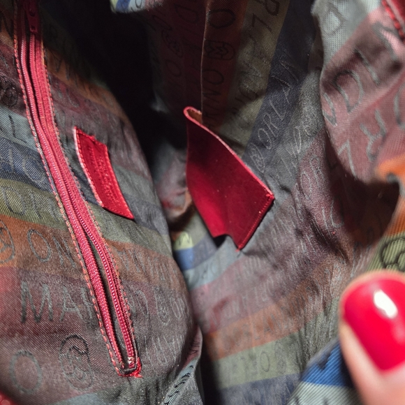 Marino Orlandi Red Large Quilted Leather Tote Bag - Picture 10 of 15